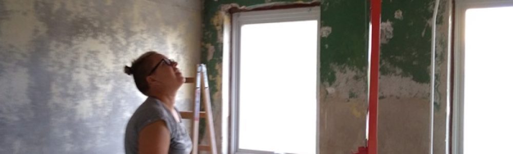 DIY renovering af hus opsætning af gipsloft