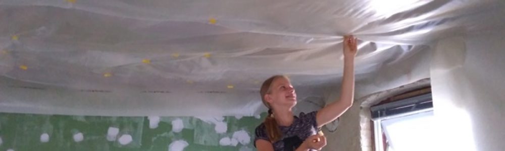 DIY renovering af hus dampspærre loft